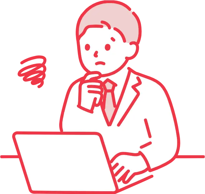 悩んでいる人のアイコン