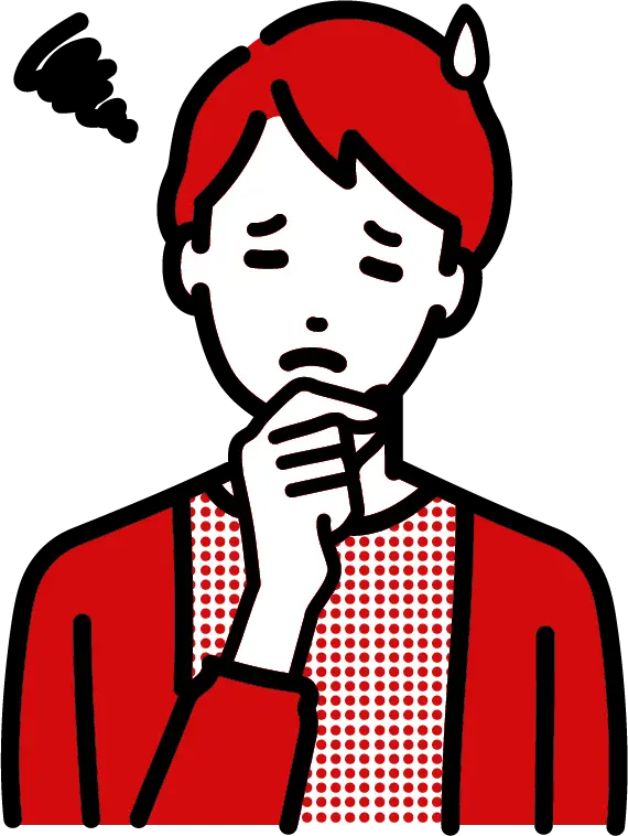 悩んでいる人のアイコン